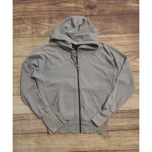 Field Scout Mens Size M Gray Premium Hoodie Zip up Hooded Sweater Thumb Hole